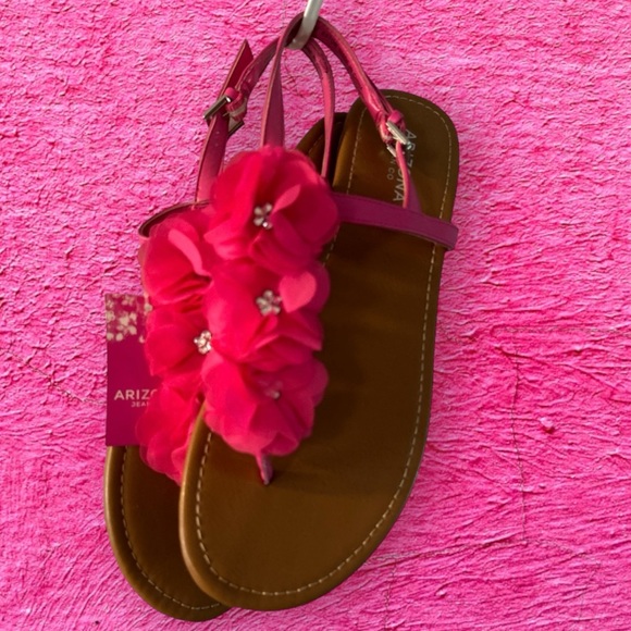 NWT 🌺WOMEN'S ARIZONA ADELE ADJUSTABLE STRAP FLAT SANDALS SZ 10 - Picture 5 of 11